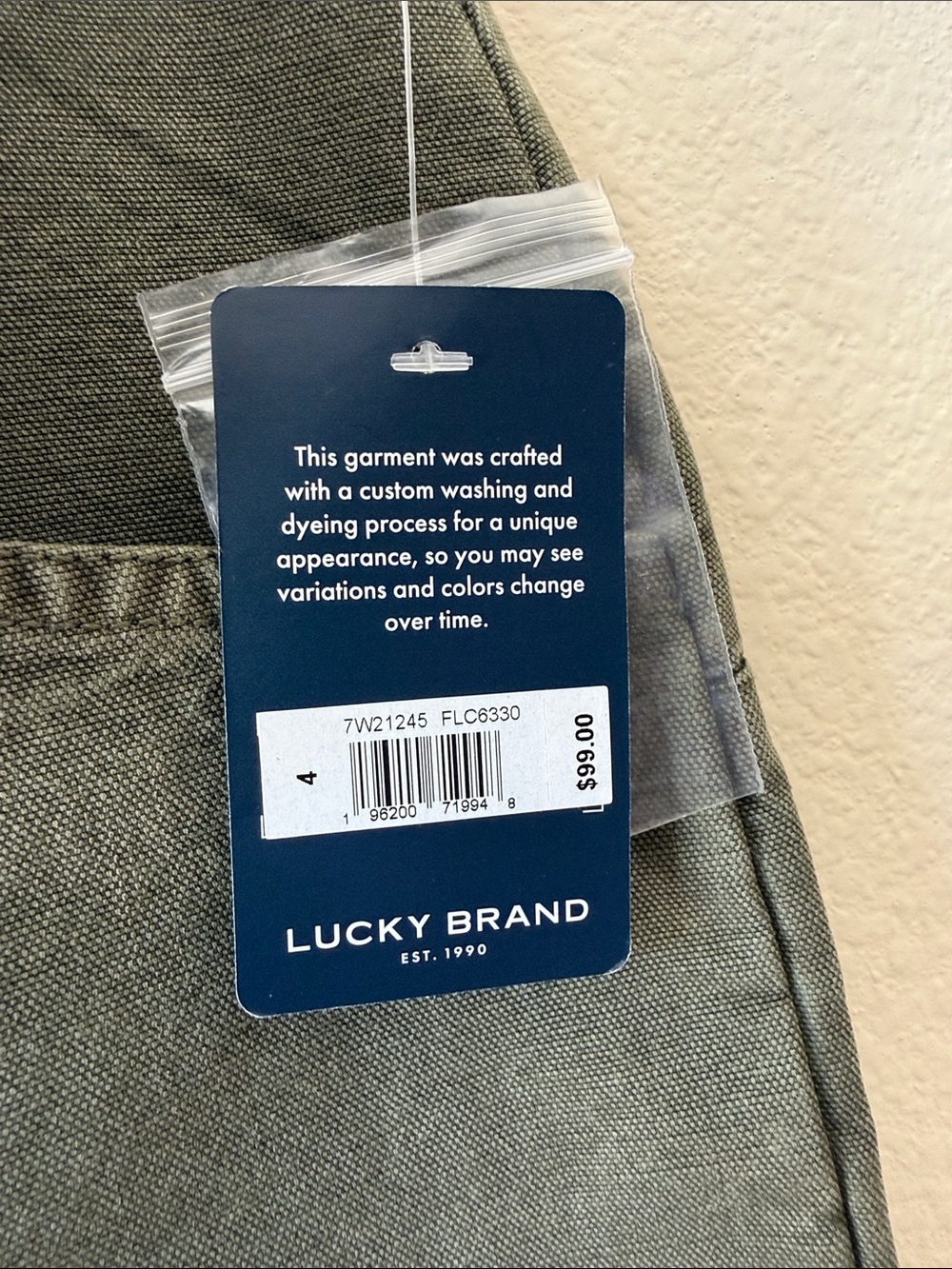 Lucky Brand Barrel Leg Balloon Olive Green Pants - Picture 8 of 8